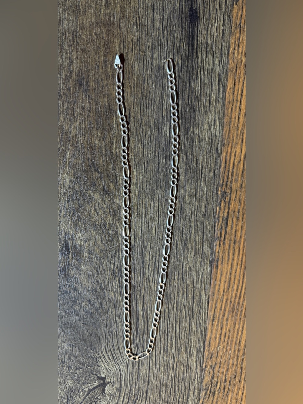 Sterling Silver Figaro Chain Necklace - Classic Link Design